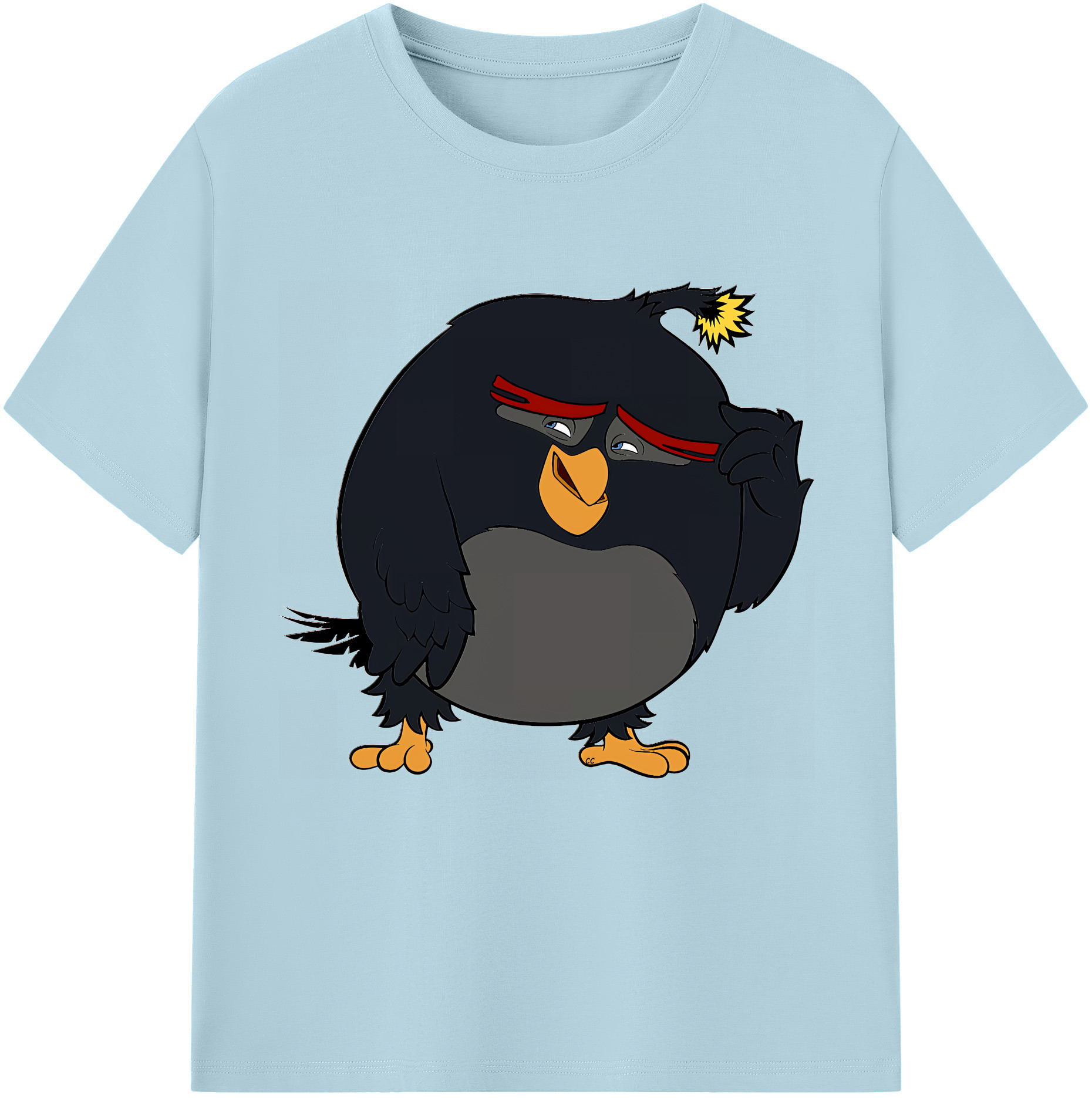 （画像用） Angry Birds アングリーバード 綿100％半袖Tシャツ（フロントプリント）